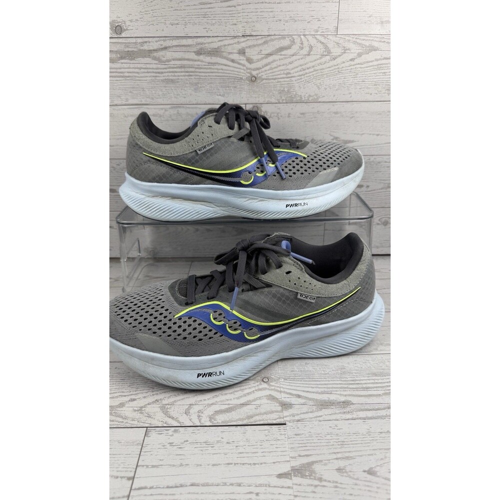 Saucony Ride 16 Womens Size 8 Gray Blue Athletic Running Shoes READ! #553 - Picture 1 of 7